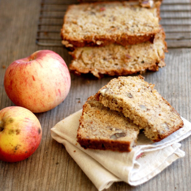 Maple Apple Pecan Bread | Quick Bread Recipe - Buttered Side Up