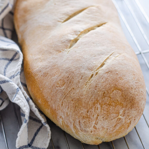 Soft Sourdough French Bread Without Yeast! - Buttered Side Up