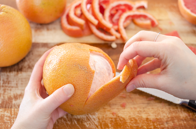 How to eat a grapefruit like an orange.