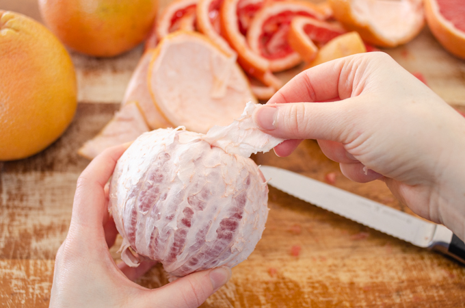 How to eat a grapefruit like an orange.