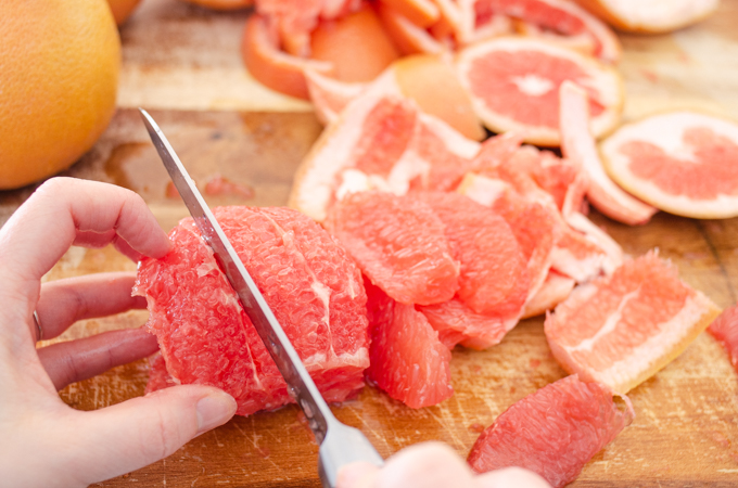 The best way to cut a grapefruit.