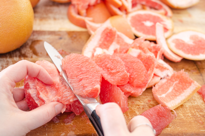 The best way to cut a grapefruit.