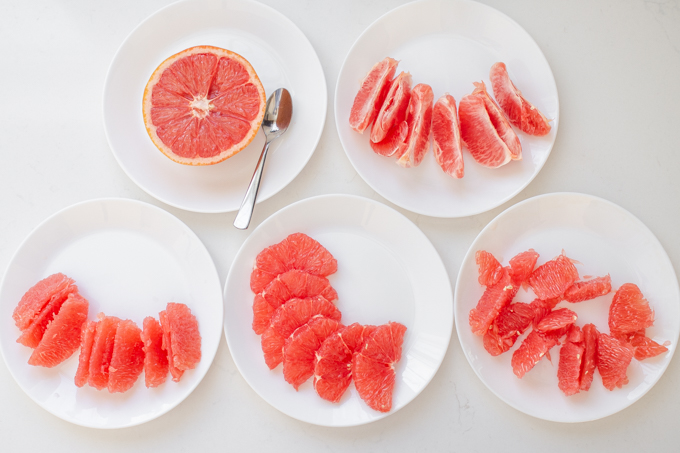 5 ways to cut a grapefruit.