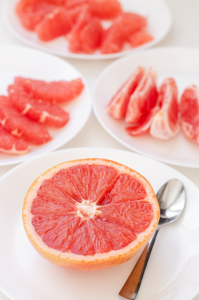 5 different ways to cut a grapefruit.