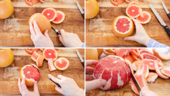 The best way to cut a grapefruit.