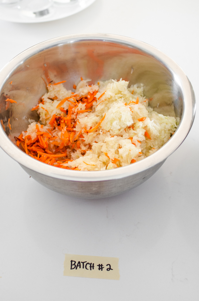 Spicy sauerkraut made with red pepper flakes and shredded carrot.